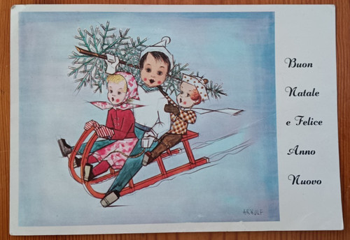 M17 cartolina buon - natale, e