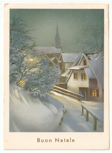 1958 cartolina natalizia