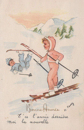 Cartolina augurale buon - cartolina,