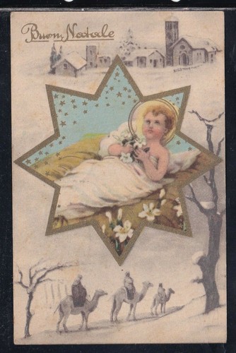 Cartolina buon natale - buon,