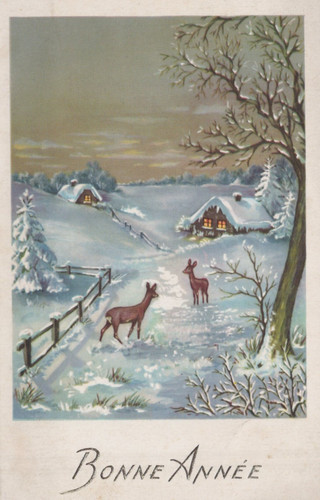 Cartolina augurale buon - cartolina,