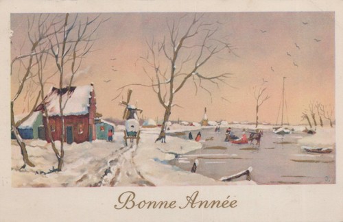 Cartolina augurale buon - cartolina,