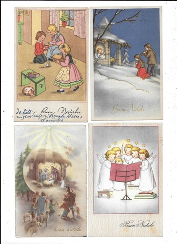 Buon natale 4 cartoline - buon,