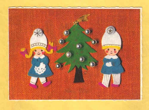 Buon natale viaggiata 1968 - natale,