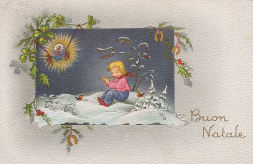 Cartolina augurale buon - ,