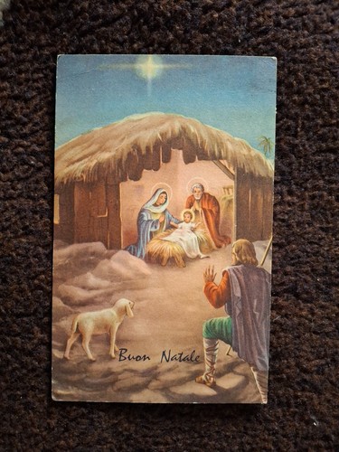 1963 cartolina buon natale - cartolina,