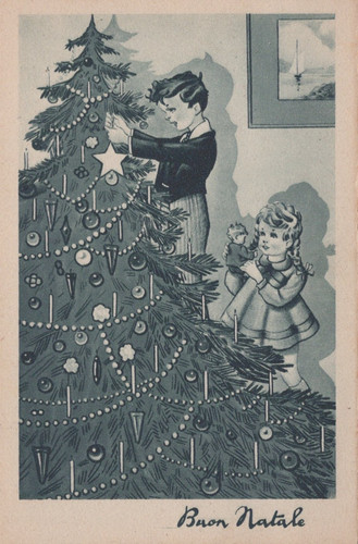 Cartolina augurale buon - cartolina,