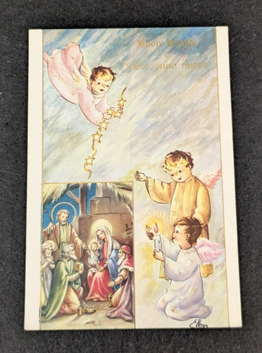 Cartolina augurale buon natale - cartolina,