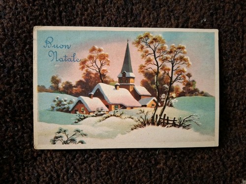 1959 cartolina buon natale - buon,