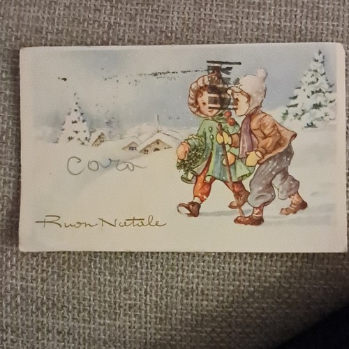 Cartolina augurale buon - augurale, natale