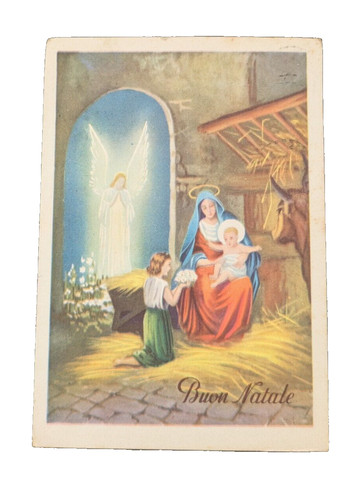 Cartolina viaggiata augurale - viaggiata,