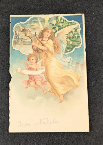 Cartolina augurale buon natale - augurale,