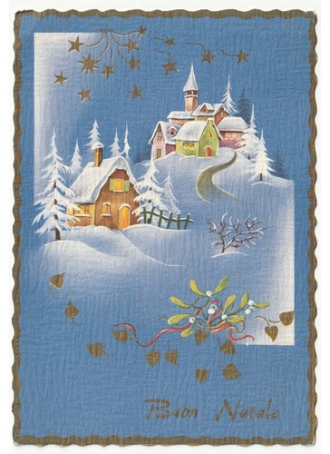1962 cartolina buon natale - cartolina,