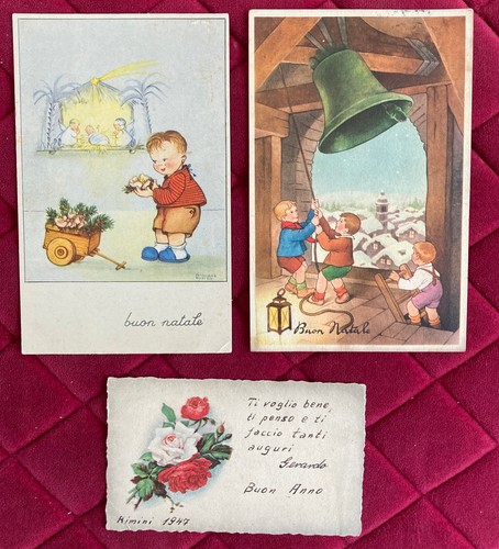 Vecchie cartoline buon natale - cartoline,