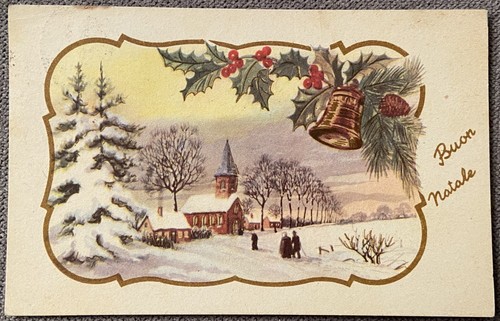 Cartolina buon natale - buon,