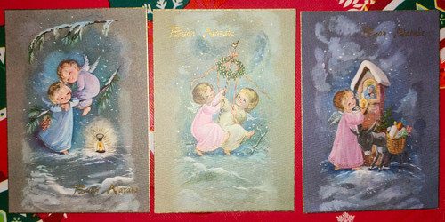 Cartolina buon natale - buon,