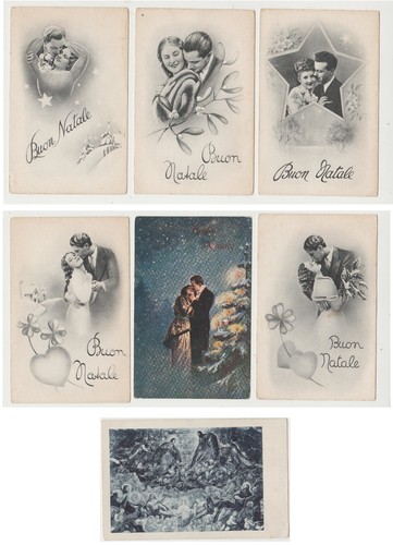 Cartoline buon natale - buon, vintage