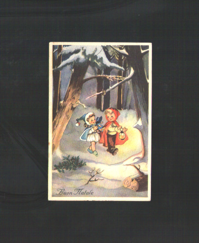 Cartolina buon natale anni 60 - ,