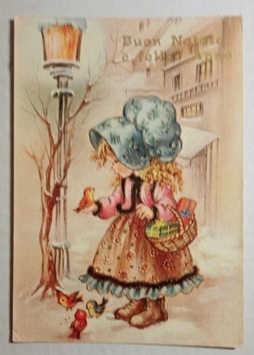 Cartolina colori bambina con - cartolina, colori-bambina