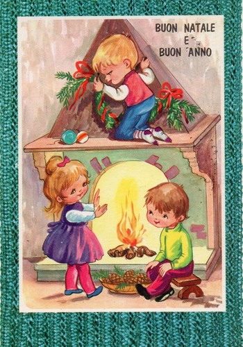 Cartolina buon natale - cartolina,