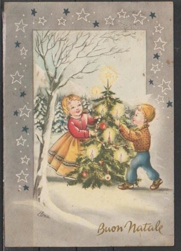Cartolina buon natale - -,