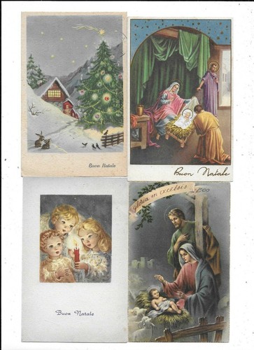 Buon natale 4 cartoline - buon,