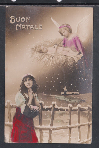 Cartolina buon natale - buon,