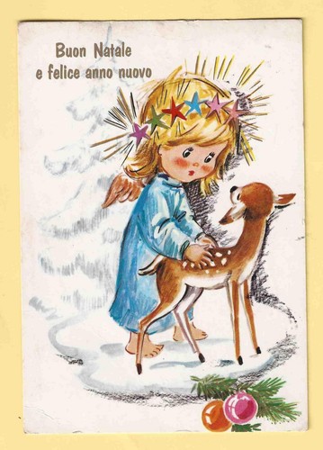 Cartolina italia augurale - cartolina,