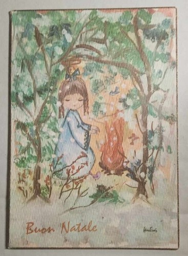 Cartolina colori buon - cartolina, a