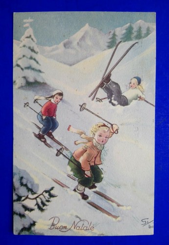 Cartolina augurale buon - cartolina,
